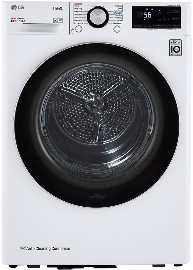 LG LG 4.2 cu.ft. Compact 24" Wide Heat Pump Dryer (Ventless) product photo (source: AJ Madison)